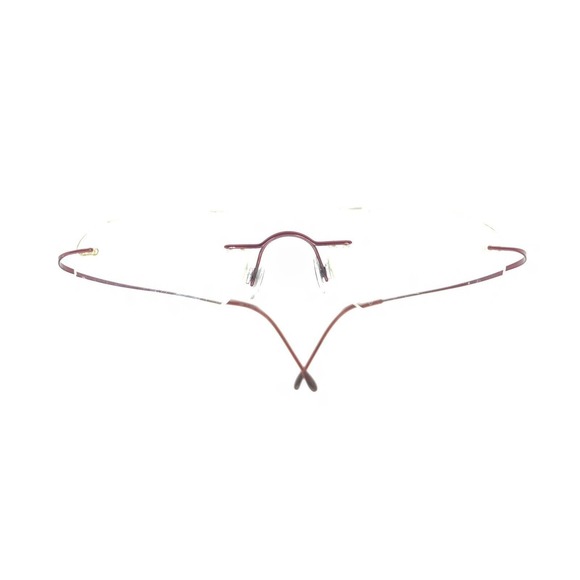 Silhouette Titanium Burgundy Dark Red Rimless Eyeglasses Frames 19 140 Austria - Picture 12 of 13